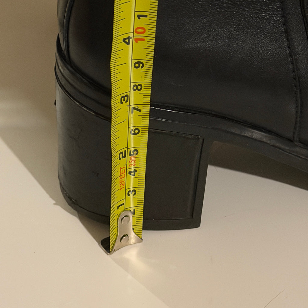 Hush Puppies Vintage Inspired Black Knee High Boots | Minimalist Riding Boots | Equestrian Style | Quiet Luxury Wardrobe Staple